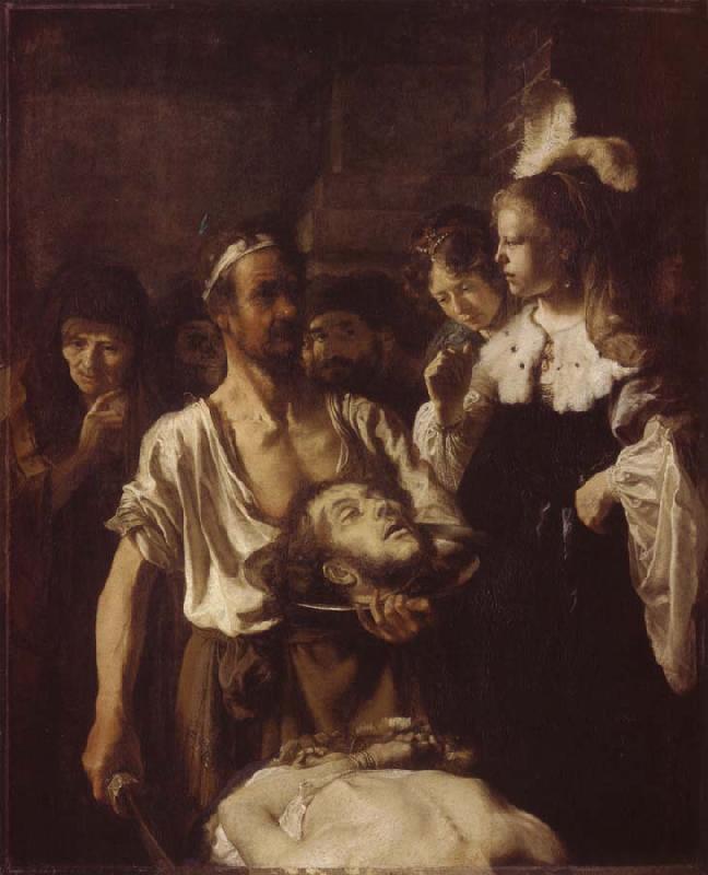 REMBRANDT Harmenszoon van Rijn The Beheading of John the Baptist oil painting image